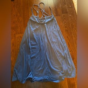 Strappy cotton swing dress